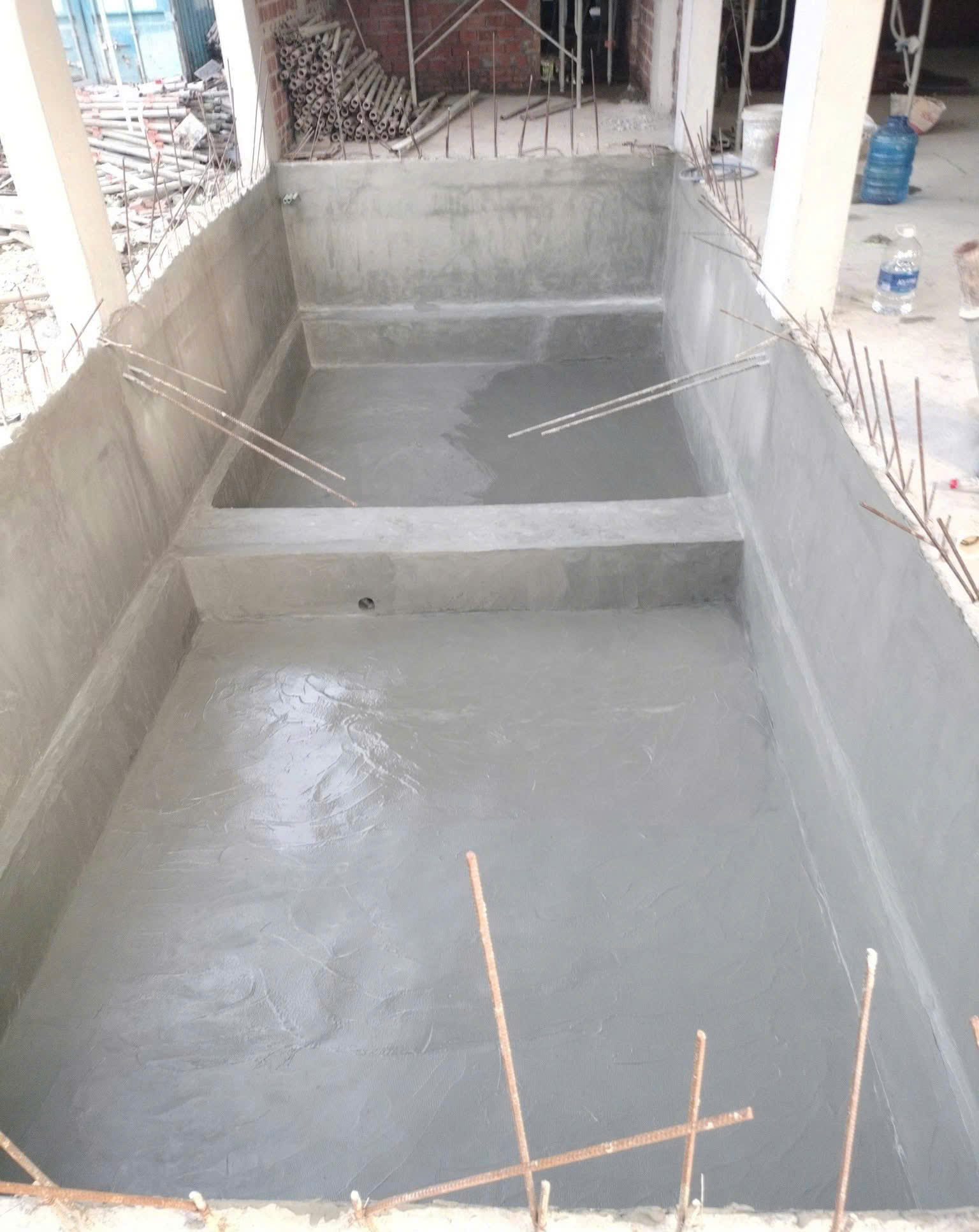 Bề mặt sau khi thi công lớp chống thấm tại Quảng Ngãi